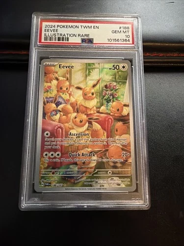 2024 Pokemon Twilight Masquerade Eevee #188 Illustration PSA 10