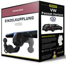 Schwenkbare Anhängerkupplung für VW Passat Variant 14- B8 Typ 3G5 / CB5 VAPOS