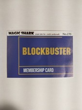 Blockbuster Sticker For Credit Card