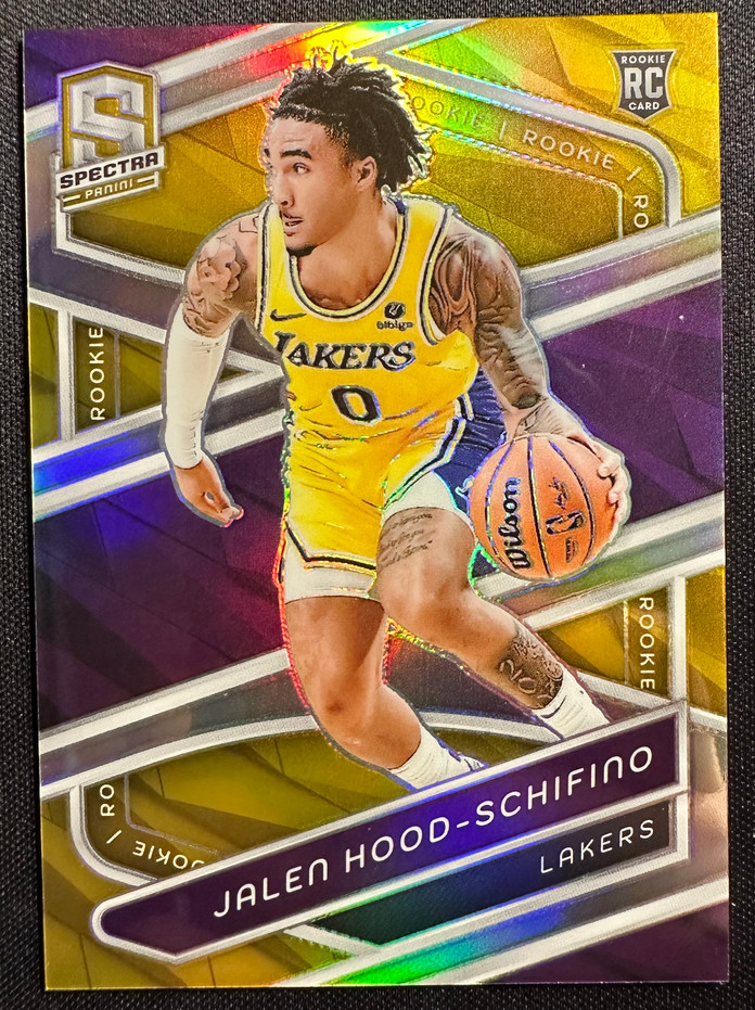 Jalen Hood-Schifino 2023-24 Panini Spectra 02/10 Gold Rookie RC Lakers #139