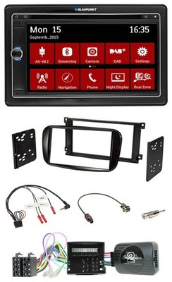 Blaupunkt 2DIN USB DAB Lenkrad Bluetooth TMC Navigation für Ford Mondeo S-Max gl