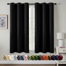 Blackout Curtains for Bedroom Living Room 2 Panels, Thermal Insulated Room Darke