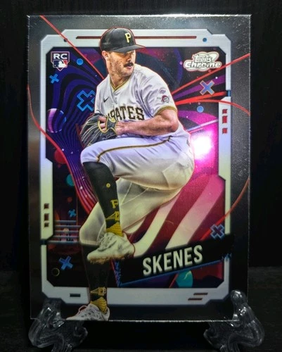 Topps 2024 Cosmic Chrome Paul Skenes Rookie Pittsburgh Pirates Card #30