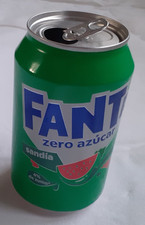 Fanta Watermelon, Fanta Zero Sugar Sandia Can, Spanish, 330ml, Empty, 2026