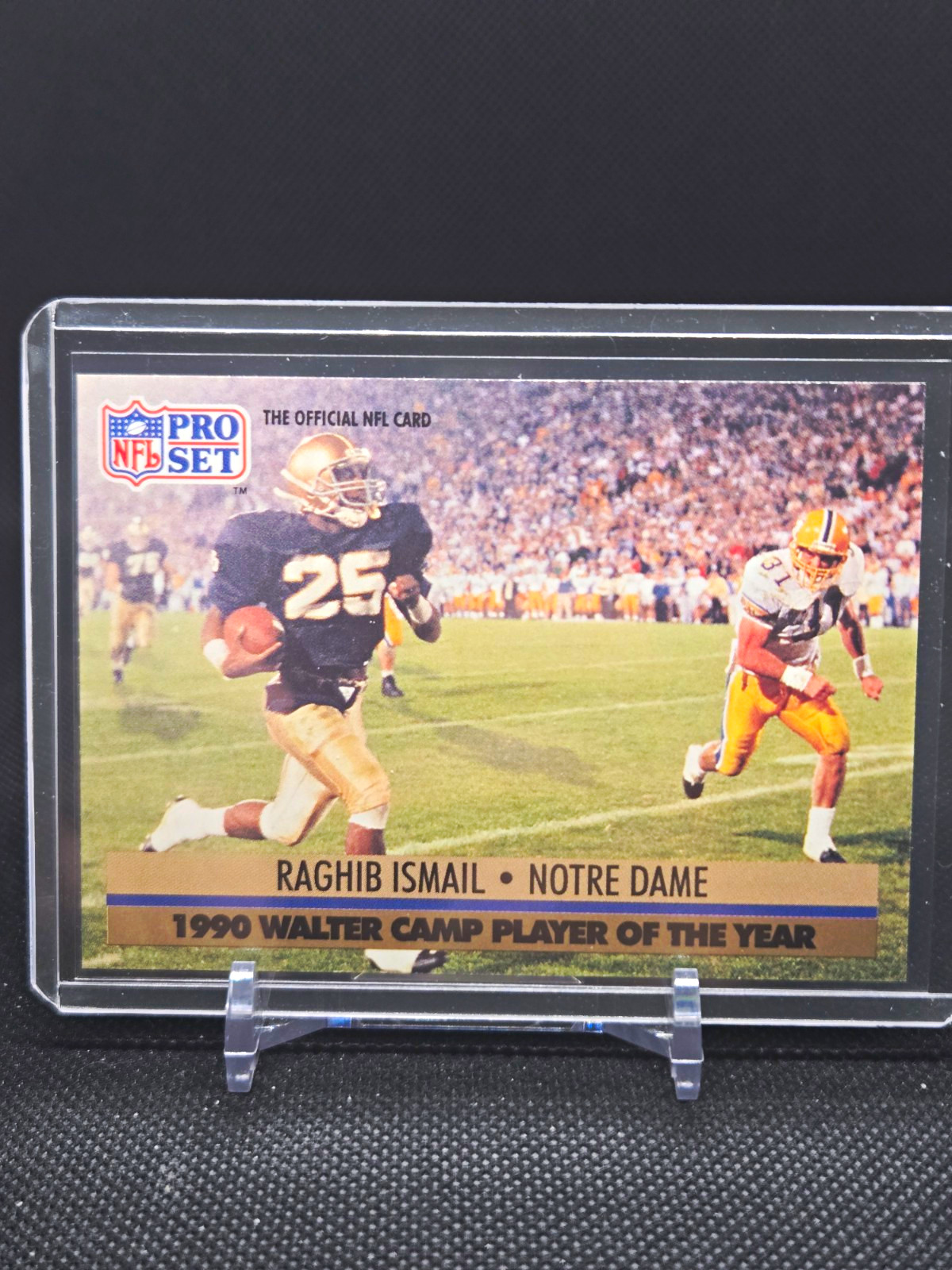 Pro Set 1991 Rocket Raghib Ismail Award Winner Rookie Notre Dame #36
