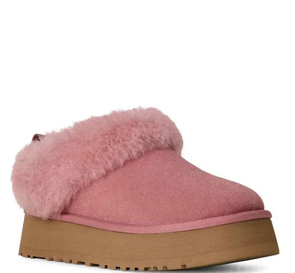 GRAN OFERTA UGG Tazzelle Zapatillas Plataforma Interior/Exterior Gamuza, Rosa Amanecer Foto 2 de 4