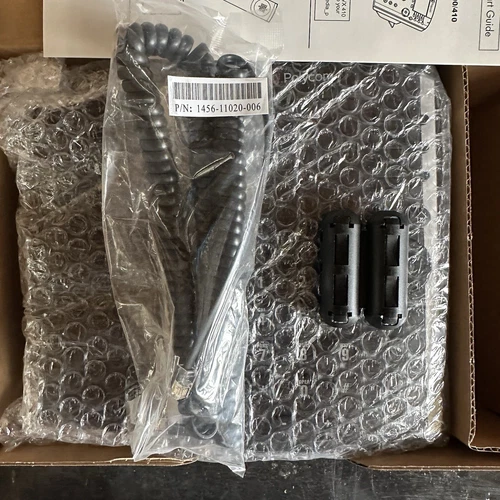 NEW Polycom VVX410 VOIP POE Desktop Telephone with Handset, Stand