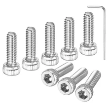 50-Pack M2.5 x 8mm Hex Socket Head Cap Screws Bolts with Hex Wrench for Repair