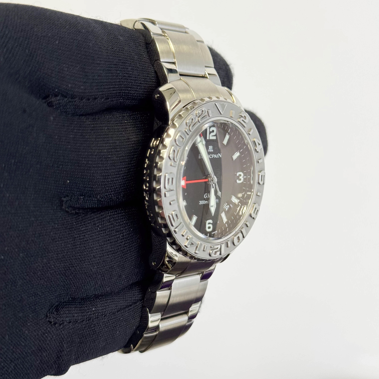 Blancpain GMT 40mm Black Dial Watch Ref# 2250-1130-71 image 3