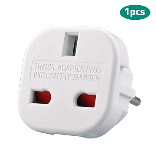 1/2/5/10 UK zu EU Konvertieren 3 PIN zu 2 PIN Netzstecker Europäischer Reiseadapter - Bild 10 von 20