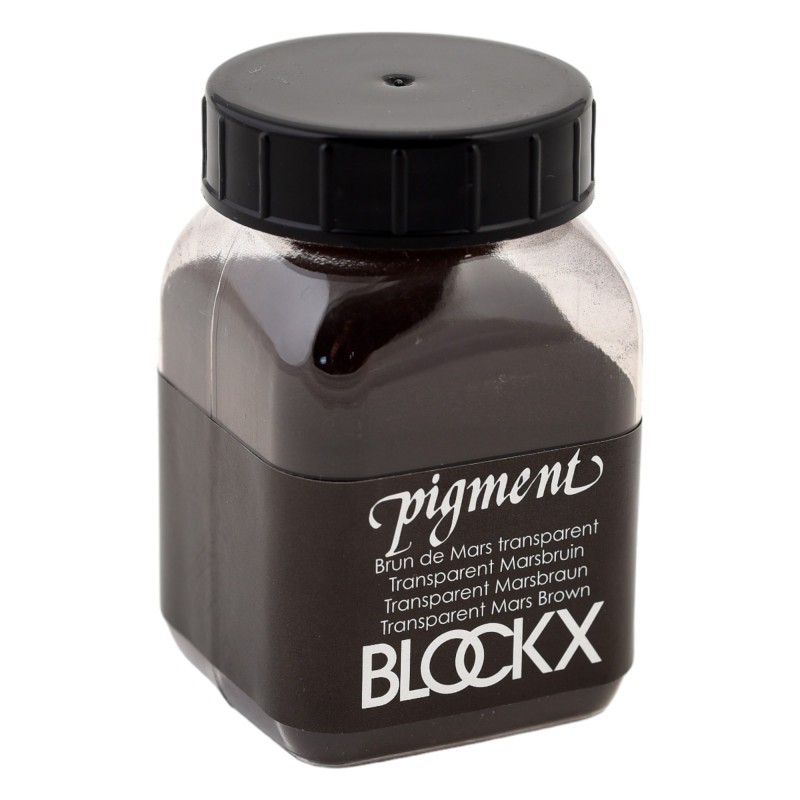 Pigment en poudre Brun de Mars 65 Blockx transparent pour glacis et beaux-arts