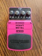 Behringer HM300 Heavy Metal Distortation Guitar Effect Pedal EQ & Level Control