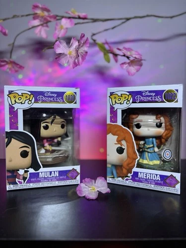 Funko Pop! Vinyl: Disney Princess 2-Pack Mulan #1020 & Merida #1022