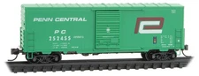 Micro-Trains MTL N-Scale 40ft Rebuilt Box Car Penn Central/PC/Jade Green #252455