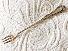 Antique Silverplate Rogers Navarre 1890 Seafood Cocktail Relish Pickle Fork