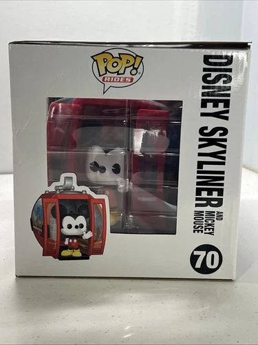 Funko Pop! Rides “Disney SKYLINER & Mickey Mouse" #70 Figure World Parks New!