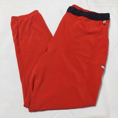 Scrubstar Scrub Pants XL Red Medical Nurse Jogger Pants Elastic Waist