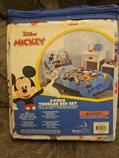 New Nojo Disney Junior Mickey Mouse 4 Piece Toddler Bed Set