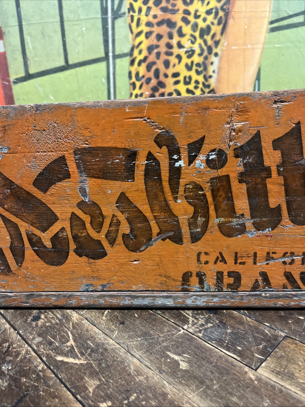 VINTAGE NESBITTS ORANGE CRATE CARRIER SIGN COCA COLA 7UP PEPSI ORANGE CRUSH RARE