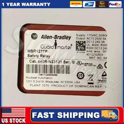 New 440R-N23131 AB 440R Single Function Safety Relays MSR127TP US Free Tax