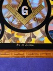 Vintage Masonic Serving Tray - Revese Painted Glass ( Rio De Janeiro)... — photo 10