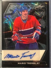 MARIO TREMBLAY 2026 LEAF METAL HOCKEY BLACK SSP AUTO #1/2 #BA-MT1
