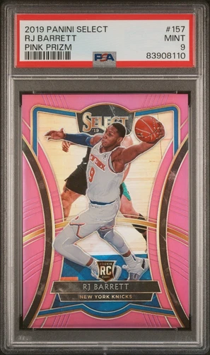 RJ BARRETT PINK PRIZM /4 PSA 9 MINT 2019-20 SELECT PREMIER LEVEL ROOKIE SSP RC