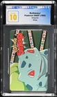 1999 Pokemon Snap Bulbasaur Blockbuster Video Nintendo CGC 10 PRISTINE