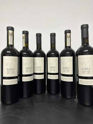 6 Flaschen 0,7l Barolo due Rive Valdinera DOCG 2012 ein Spitzenwein Rarität