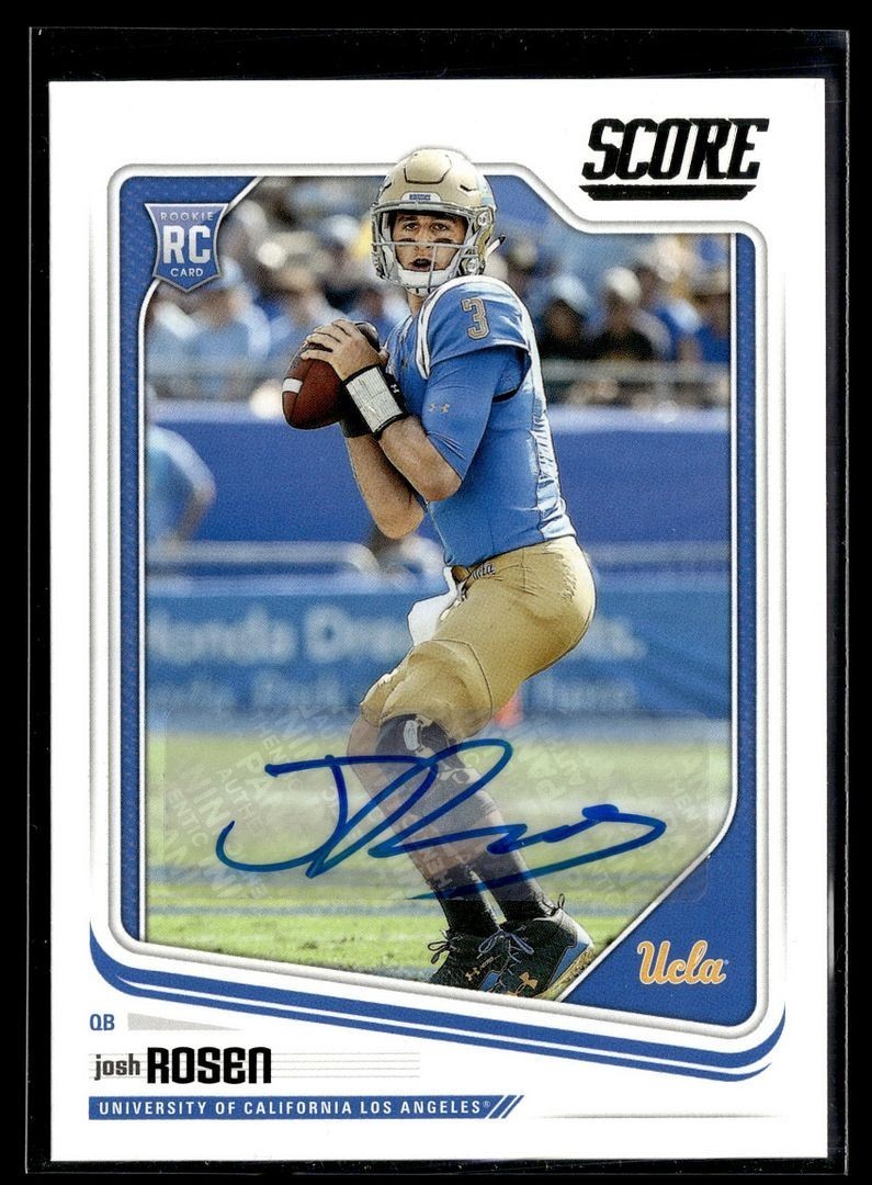 Josh Rosen Panini Score #348 Autograph