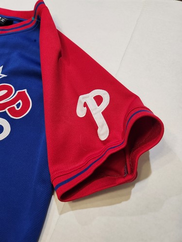 Philadelphia Phillies Stitches Athletic Gear Baseball Jersey Shirt L - Picture 4 of 8