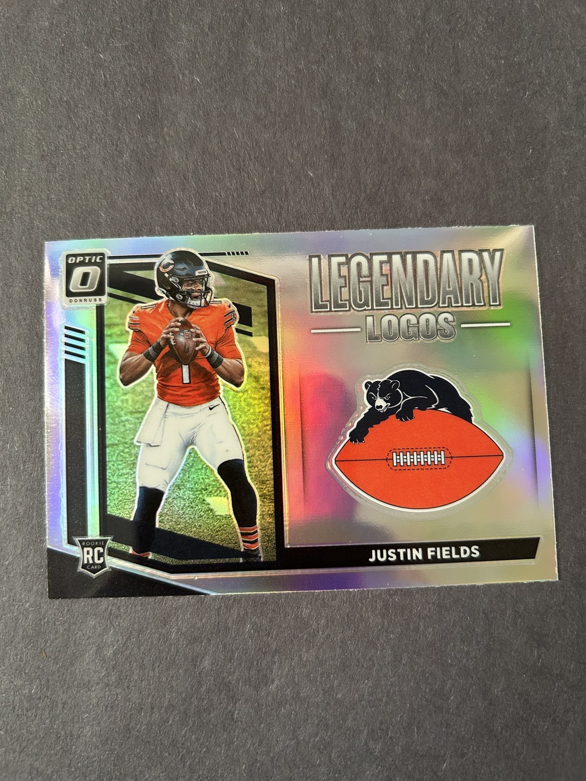 2021 DONRUSS OPTIC LOGOS FOOTBALL #PJ4 JUSTIN FIELDS RC PRIZM LEGENDARY