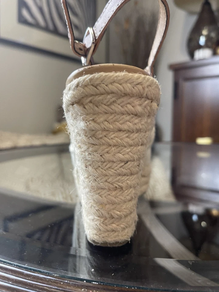 Sandalias de tacón alto de cuña Soda para mujer Jafari plataforma punta abierta, lona RUCHED 6,6 Foto 4 de 4