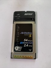 Buffalo Air Station WiFI Wireless Card Laptop 54 Mbps PCMCIA 2.4Ghz WLI-CB-G54S