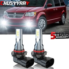For 2007-14 Cadillac Escalade Front LED Fog Light Bulbs 6000K White 9145