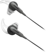 Bose SoundSport Wired Headphones In-ear Earbuds Charcoal-Black 3.5mm Jack