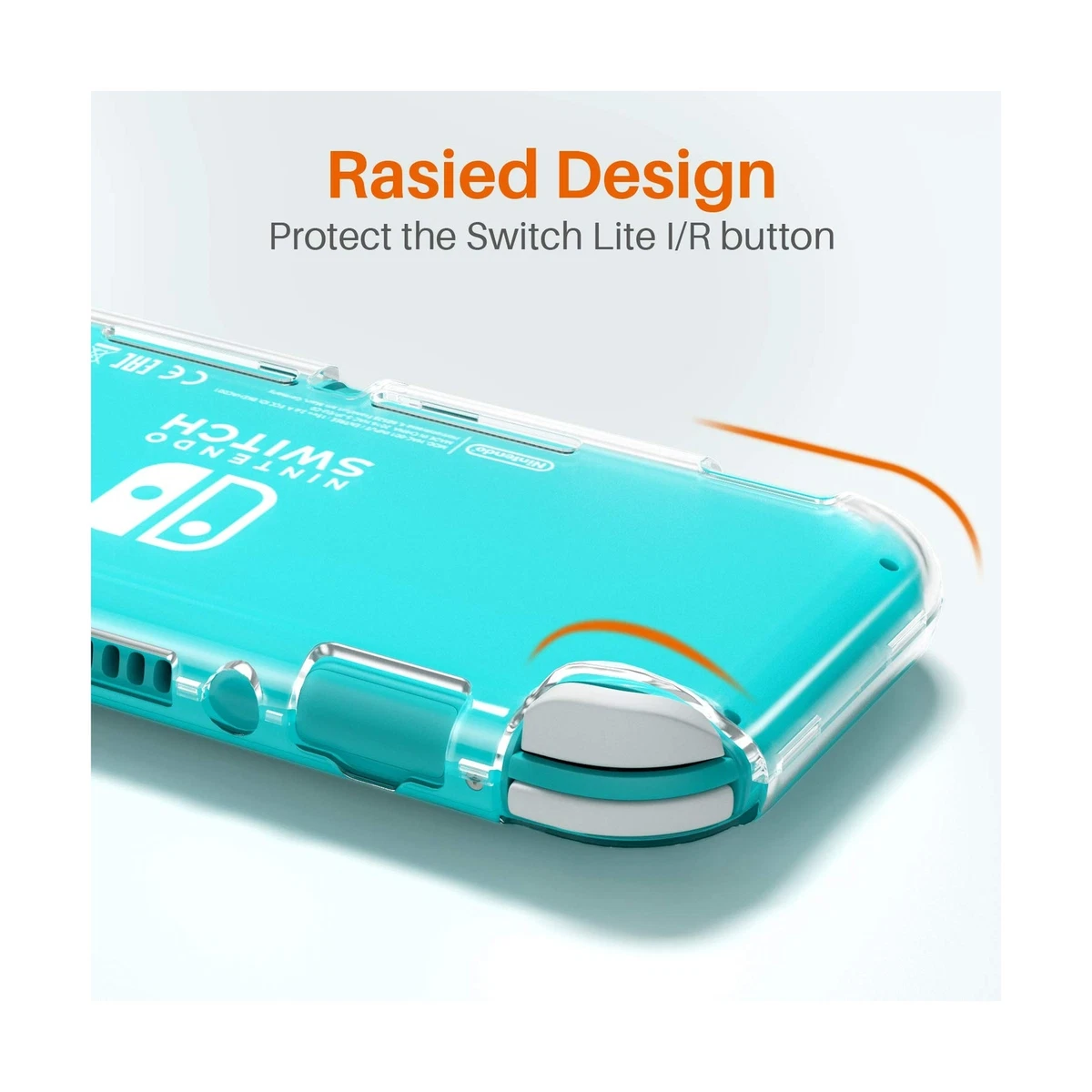 Hestia Goods Clear Case Compatible with Nintendo Switch Lite Protective wit