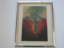 JUDITH HEBREW SIGNED ABSTRACT DRAWING MODERNIST EXPRESSIONISM NON OBJECTIVE