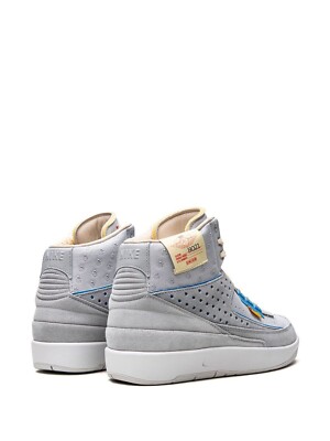 NIKE AIR JORDAN 2 RETRO SP UNION LA GRAY FOG FTL-10-277 Nike Air Jordan Union LA x Air Jordan 2 Retro SP Grey Fog  main image 2