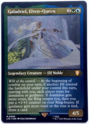 MTG Galadriel, Elven-Queen Tales of Middle-earth Commander 0083 THICK CARD NM