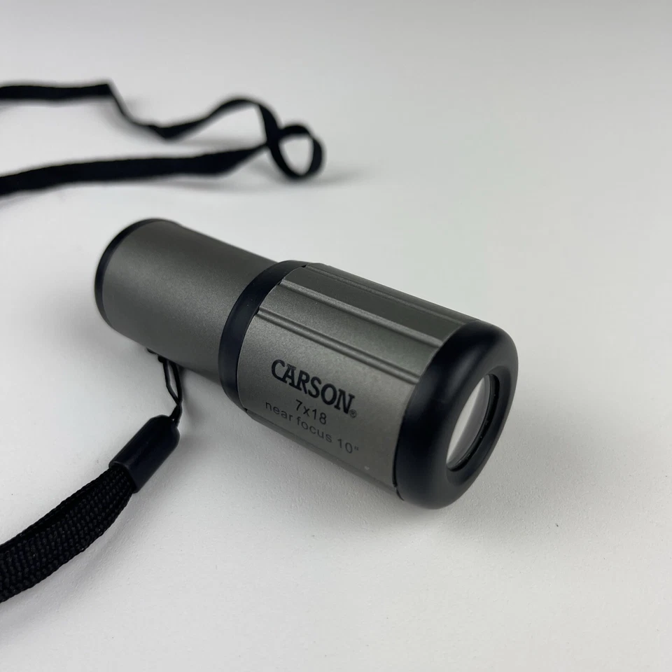Carson Optical-Close-Up 7x18MM Tactical Monocular w/ Lanyard 10” Near Focus - Image 4 of 4