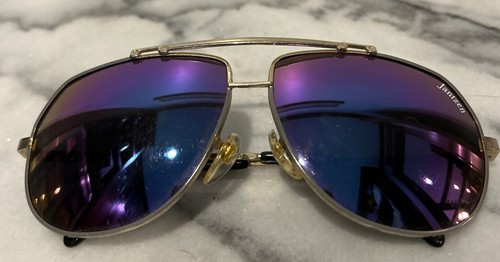 Vintage JANTZEN 1980s Aviator Sunset Mirrored Folding Sunglasses Taiwan ROC - Picture 9 of 13
