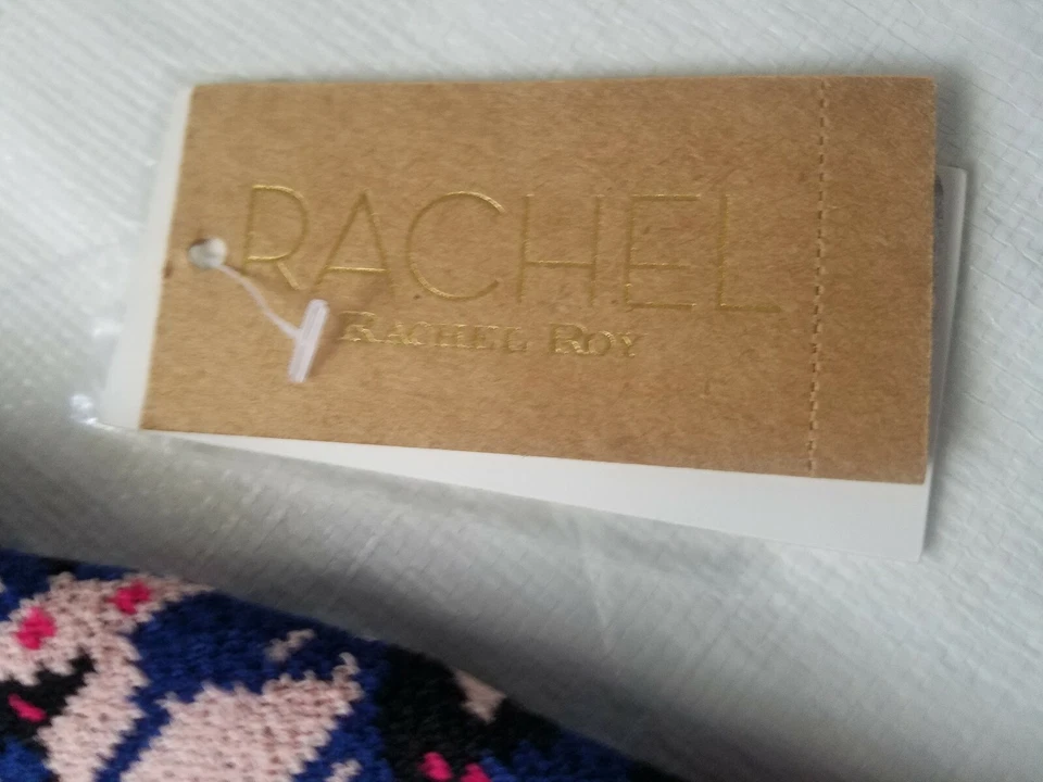 Nueva falda lápiz tejida con estampado geométrico RACHEL ROY talla S pequeña venta al por menor $89 Foto 4 de 4