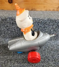 TRANSOGRAM ELROY JETSON'S BOBBING SPACE CAR PULL TOY, RARE