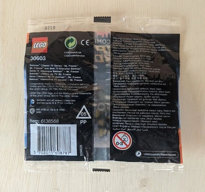 LEGO 30603 DC Superheroes Classic Mr. Freeze Minifigure New Sealed - Image 3 of 3