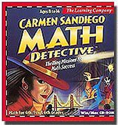 Carmen Sandiego MATH DETECTIVE Educational PC/Mac Game For Age 8-14 - NEW CDrom