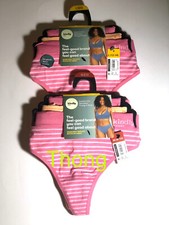 KINDLY Yours 3-Pack Seamless Panties Pink Thong, Hipster, Boyshort Pick Size