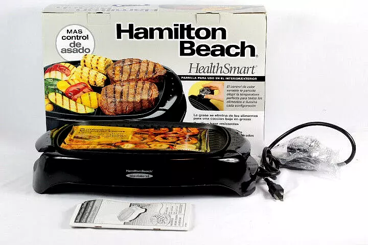 Hamilton Beach Health Smart Indoor Outdoor Grill