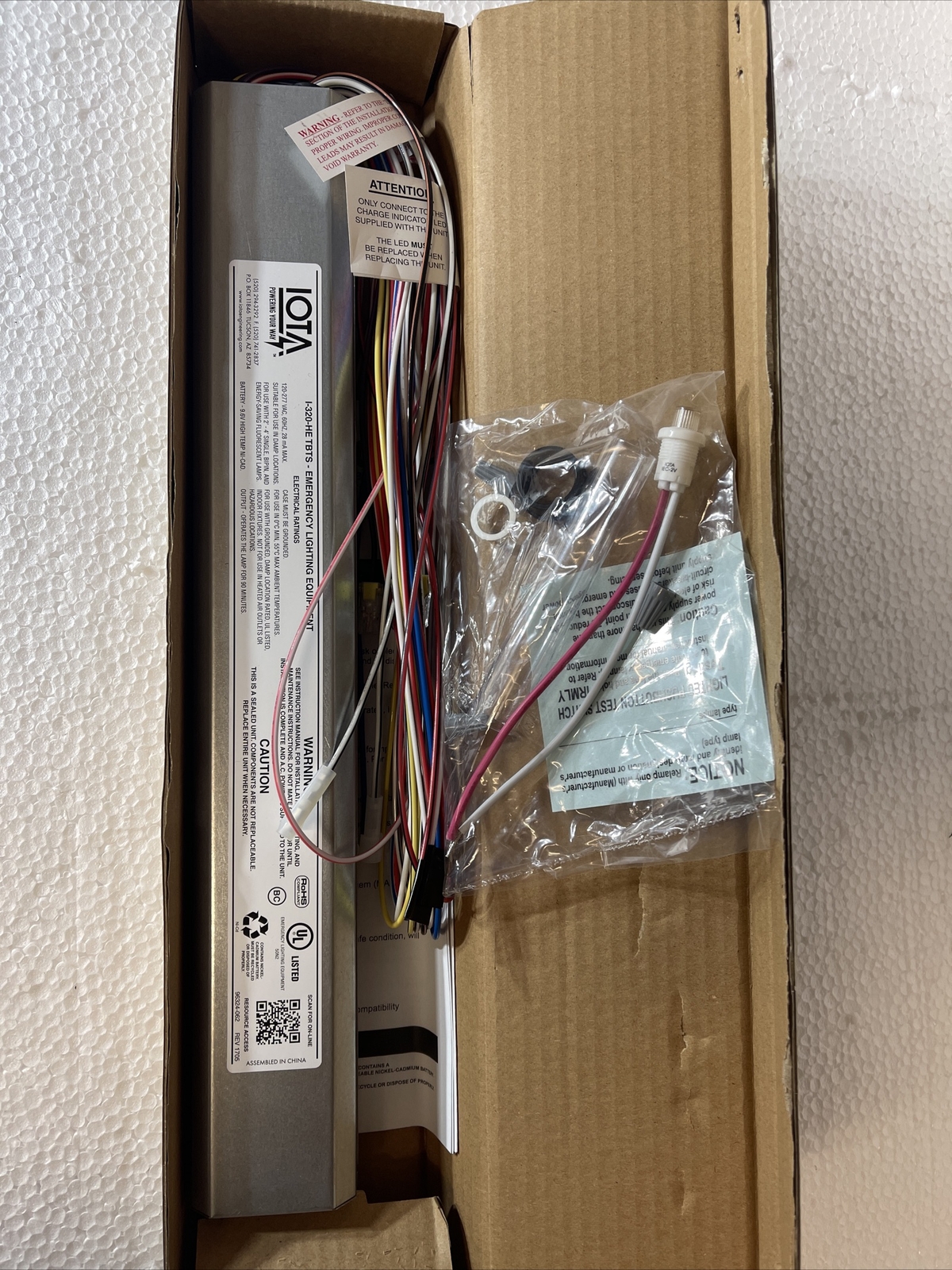 IOTA Engineering I-320 TBTS series AC. Emergency Fluorescent Lighting