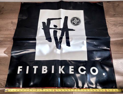 Original FIT BIKE CO. Shop Banner - Vintage BMX Display Promo Sign